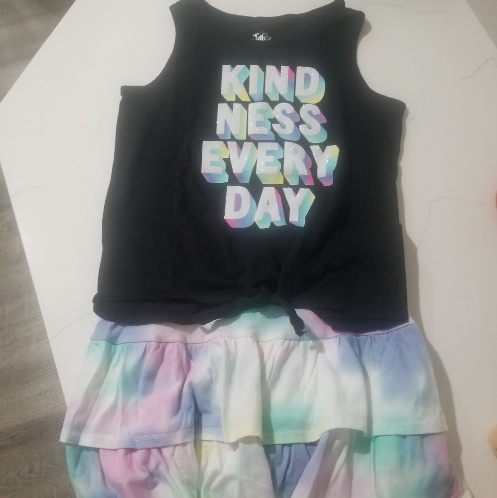 Girls Justice skirt and top, 2pc size 12